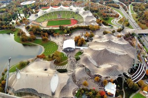 Olympiapark, Munich, Germany. Roof structure designed by Frei Otto. Credit: Dmitry V. Petrenko, Shutterstock
