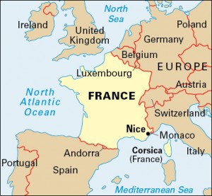 Nice, France Credit: WORLD BOOK map