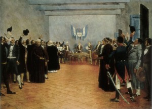 The Congress of Representatives signed Argentina’s declaration of independence at the Congress of Tucumán on July 9, 1816. Credit: © Everett/Shutterstock