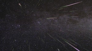 The Perseid meteor shower lights up the sky in August. Star-gazers can expect a similar view during December's Geminid meteor shower. Credit: NASA/JPL 