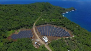 The solar array in Ta’u. Credit: © SolarCity