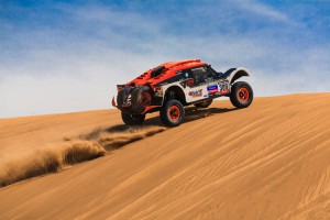 Guerlain Chicherit (FRA) drive his car during his participation on Rally Dakar 2013, JAN 05, 2013 in Ica, Peru. Credit: © Christian Vinces, Shutterstock