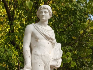 Ancient white statue of Orpheus with a lyre in his left hand. Credit: © Shutterstock