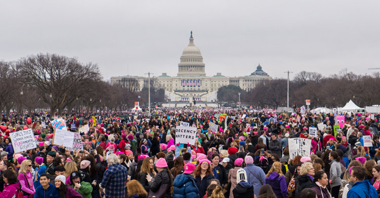 Women's March, Washington D.C., January 21, 2017. Credit: Mark Dixon (licensed under CC BY 2.0)