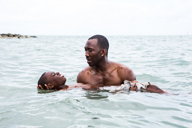 Alex Hibbert, left, stars as the young Chiron in Moonlight. Mahershala Ali, right, won an Academy Award as best supporting actor for his performance in the film. Moonlight won the Oscar as best picture. Ali won an Oscar as best picture. Credit: © A24