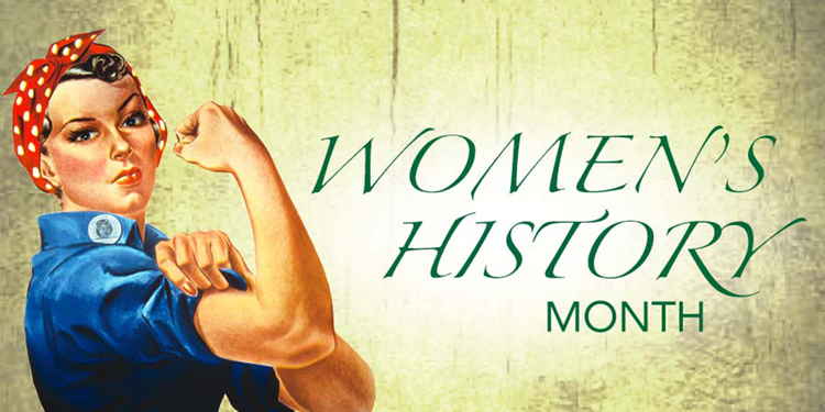 Women's History Month is celebrated each March. This year’s theme, selected by the National Women’s History Project, is “Honoring Trailblazing Women in Labor and Business.”  The 2017 poster for Women's History Month depicts "Rosie the Riveter," a symbol of the contributions of women to the Allied military manufacturing effort during World War II (1939-1945).    Credit: © National Women's History Project