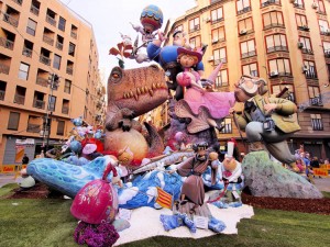 Fallas and their ninots can be quite elaborate and take months to plan and build. Then fires destroy them in minutes. Las Fallas, papermache models are displayed during traditional celebration in praise of St Joseph on March 16, 2013, in Valencia, Spain. Credit: © Karol Kozlowski, Shutterstock