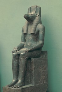 Anubis, in Egyptian mythology, served as the god of mummification, the ancient Egyptian technique of embalming the dead. In Egyptian art, Anubis often appears as a crouching jackal or dog or as a man with a jackal’s head. Credit: Ny Carlsberg Glyptotek, Copenhagen, Denmark