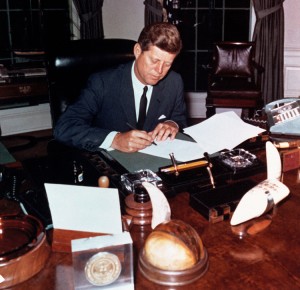 John Fitzgerald Kennedy, the 35th president of the United States, served from 1961 to 1963. He was born 100 years ago this week on May 29, 1917. Credit: © Pictorial Press/Alamy Images