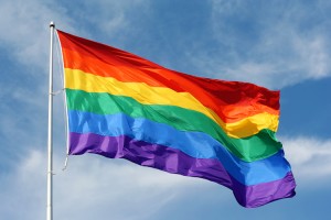 Rainbow flag proudly waving. Credit: © Natasha Kramskaya, Shutterstock