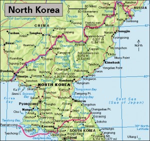 Click to view larger image North Korea. Credit: WORLD BOOK map