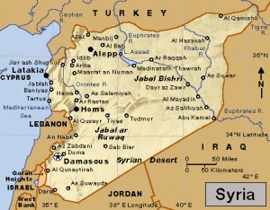 Click to view larger image Syria. Credit: WORLD BOOK map