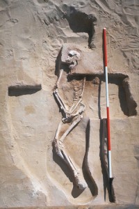 The 40,000-year-old remains of Mungo Man. Credit: © University of Melbourne 