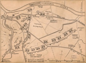 Valley Forge encampment, Dec. 19, 1777 to June 18, 1778. Credit: Library of Congress