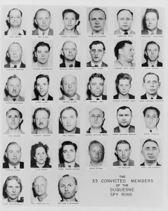 The 33 convicted members of the Duquesne spy ring. Credit: Library of Congress