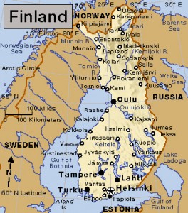 Click to view larger image Finland. Credit: Credit: WORLD BOOK map