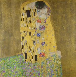 Credit: The Kiss (1907–1908), oil on canvas by Gustav Klimt; Austrian Gallery Belvedere