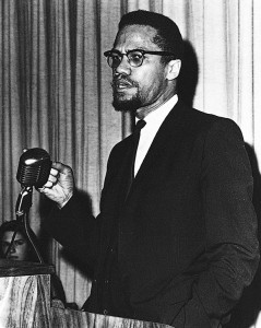 Malcolm X was an influential African American leader. Credit: © Frank Castoral, Photo Researchers