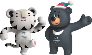 Soohorang (left) and Bandabi (right). Credit: © Olympic Winter Games PyeongChang 2018