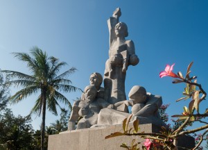 The My Lai Massacre memorial site. The My Lai massacre was the Vietnam War mass killing of between 347 and 504 unarmed civilians in South Vietnam on March 16, 1968. Credit: © Dinosmichail/Shutterstock
