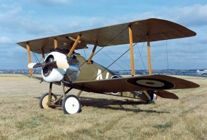 A Sopwith Camel sits on display at the National Museum of the United States Air Force in Dayton, Ohio. The plane had an aerodynamic hump that gave it a "camel-like" appearance. Credit: U.S. Air Force