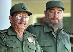 The Castro brothers together controlled Cuba’s government for about 59 years. Fidel, right , ruled the nation from 1959 to 2008, when Raúl, left , succeeded him. Raúl stepped down as president in 2018. Credit: © Reuters/Landov 
