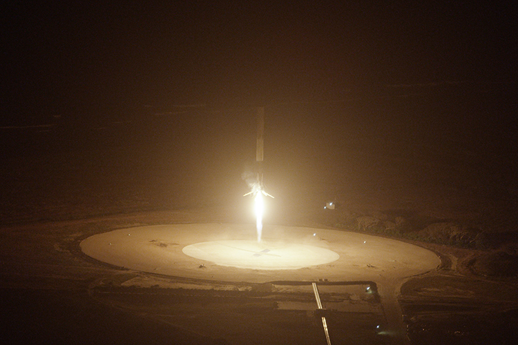 Space X's Falcon 9 rocket lifted off from Cape Canaveral Air Force Station in Florida on Dec. 21, 2015, in a successful attempt to deliver communications satellites into orbit. Credit: SpaceX