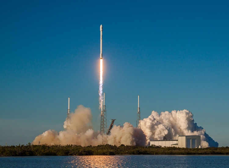 At Cape Canaveral Air Force Station's Space Launch Complex 40 in Florida, the SpaceX Falcon 9 rocket with NASA's Transiting Exoplanet Survey Satellite (TESS) lifts off at 6:51 p.m. EDT on April 18, 2018. TESS will search for planets outside of our solar system. The mission will find exoplanets that periodically block part of the light from their host stars, events called transits. The satellite will survey the nearest and brightest stars for two years to search for transiting exoplanets. Credit: SpaceX