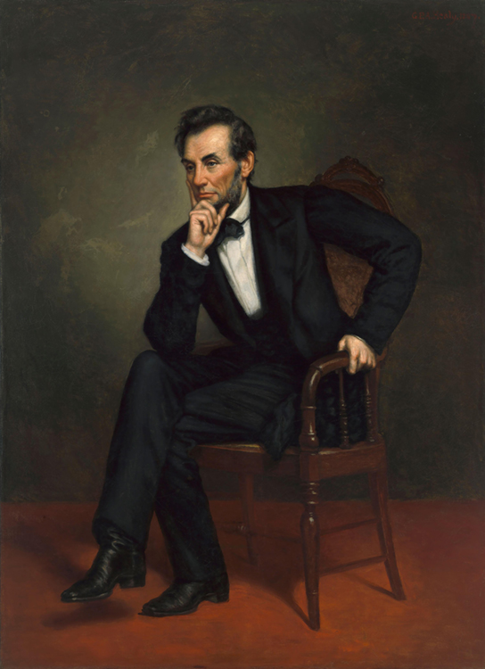 Abraham Lincoln. Credit: Abraham Lincoln (1887), oil on canvas by George Peter Alexander Healy; Smithsonian Institution