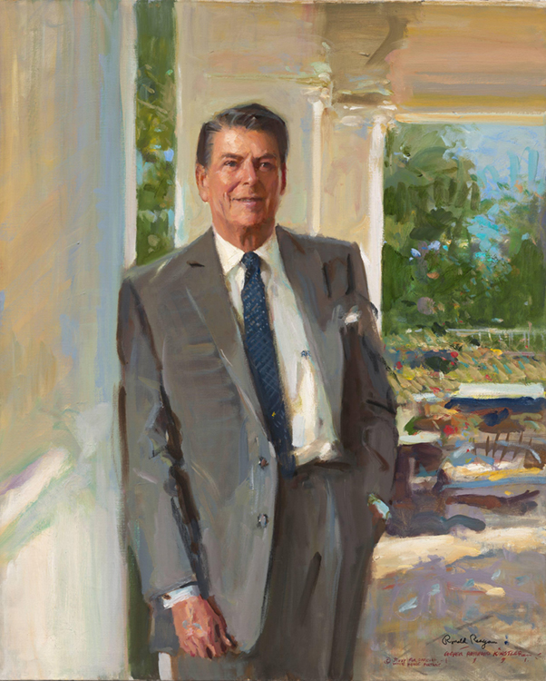 Ronald Reagan. Credit: Ronald Reagan (1991), oil on canvas by Everett Raymond Kinstler; Smithsonian Institution