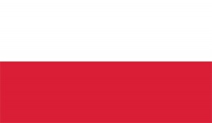 Poland's national flag, flown by the people, has two horizontal stripes of red and white.  Credit: © Loveshop/Shutterstock
