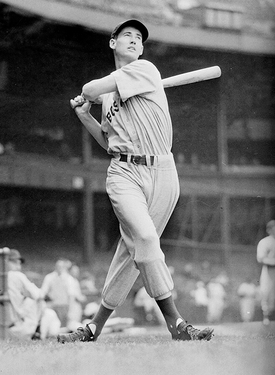 Ted Williams ranks among the leading modern players in both lifetime batting average and home runs. In 1941, he batted .406, marking the last time any player hit over .400 in a season. Credit: AP/Wide World 