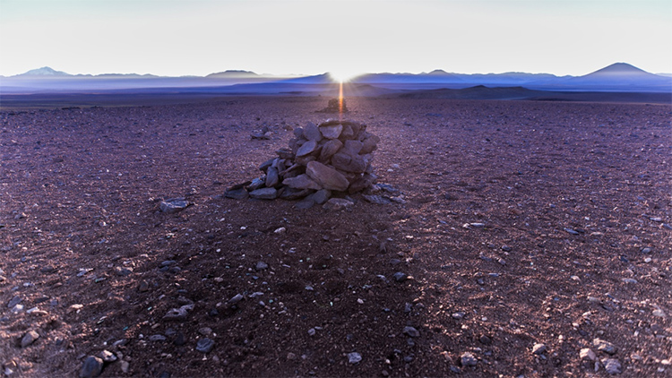 Researchers supported by ALMA identify Inca calendar in the Atacama Desert. Credit: A. Silber, ALMA/ESO/NAOJ/NRAO