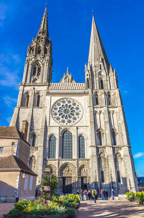 The Chartres Cathedral in France is an example of Gothic architecture, which flourished in medieval Europe. Credit: © Shutterstock 