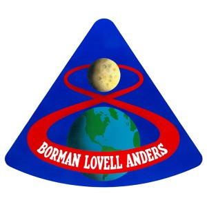 This is the official emblem of the Apollo 8 lunar orbit mission. The crew will consist of astronauts Frank Borman, commander; James A. Lovell Jr., command module pilot; and William A. Anders, lunar module pilot. Credit: NASA