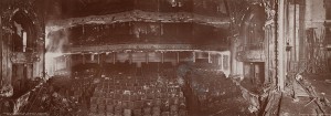 Panorama image of Iroquois Theater fire aftermath. Credit: Public Domain