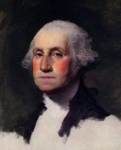 George Washington, the first president of the United States, served from 1789 to 1797. The American artist Gilbert Stuart painted this portrait of Washington in 1796. Credit: Oil painting on canvas (1796) by Gilbert Stuart; © World History Archive/Alamy Images 