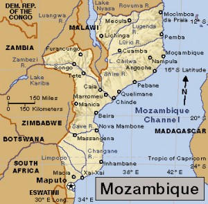 Click to view larger image Mozambique Credit: WORLD BOOK map