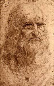 Leonardo's self-portrait was drawn when he was about 60 years old. It is the only existing likeness of the artist. Credit: Red chalk (about 1514); Biblioteca Reale, Turin, Italy (© Ernani Orcorte, Alamy Images) 