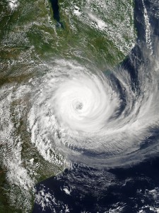 Intense Tropical Cyclone Idai approaching the Sofala province of Mozambique on 14 March 2019, shortly after reaching its peak intensity. Credit: NASA