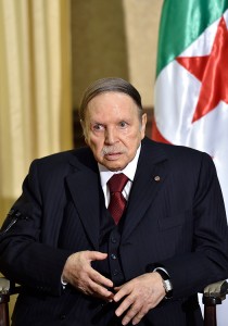 Algerian President Abdelaziz Bouteflika meets with the French prime minister at his residence during an official visit on April 10, 2016 in Zeralda, a suburb of the capital Algiers.  Credit: © Eric Feferberg, AFP/Getty Images