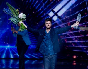 Duncan Laurence, representing The Netherlands, on stage after winning the Eurovision song contest in Tel Aviv, Israel on May 18, 2019. Credit: © EUPA-IMAGES/Shutterstock