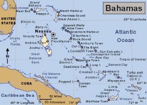 Click to view larger image Bahamas.  Credit: WORLD BOOK map
