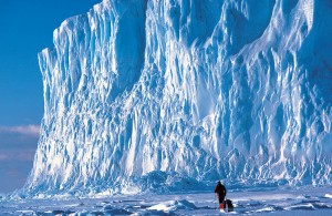 This photograph shows the edge of a glacier in Antarctica. The continent is covered by huge, thick glaciers called ice sheets. Credit: © Roger Mear, Stone/Getty Images 