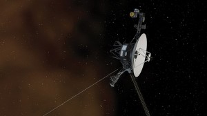 This artist's impression shows the Voyager 1 probe passing beyond the heliopause . The heliopause marks the edge of the solar system and the beginning of interstellar space, the vast stretches of space that separate the stars. Voyager 1 was launched in 1977 by the National Aeronautics and Space Administration (NASA). In 2013, NASA announced evidence that the probe had passed through the heliopause in 2012, becoming the first spacecraft to enter interstellar space. Credit:  NASA/JPL-Caltech 