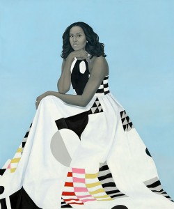 Credit: First Lady Michelle Obama (2018), oil on linen by Amy Sherald; National Portrait Gallery, Smithsonian Institution (© Amy Sherald)