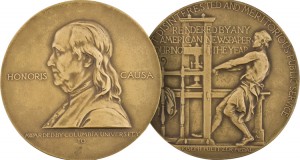The Pulitzer Prize medal Credit: © 2020 The Pulitzer Prizes