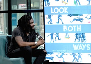 Author Jason Reynolds visits the Build Series to discuss his novel “Look Both Ways” at Build Studio on October 08, 2019 in New York City.  Credit: © Gary Gershoff, Getty Images