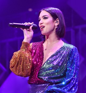 Dua Lipa performs at Z100's Jingle Ball 2018 at Madison Square Garden on December 7, 2018 in New York City.  Credit: © Kevin Mazur, Getty Images