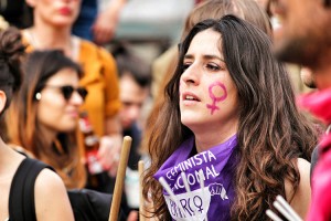 An International Women's Day rally in Lisbon, Portugal Credit: © Sonia Bonet, Shutterstock